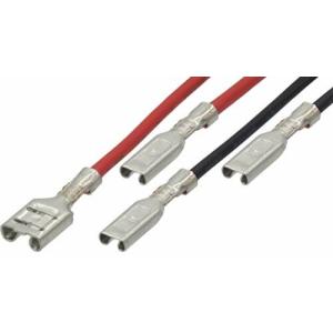 オーディオファン 平型端子 延長 変換ケーブルセット 110-110  2本 110-187  2本 合計4本