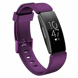 Comtax for Fitbit Inspire/Inspire HR ベルト 交換用バンド 柔らかいシリコン替えストラップ 調整可能 多色選択 スポー
