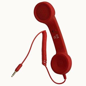 HoneyBB 3.5mm放射線防護携帯ハンドヘルド電話受話器,スマホ 受話器 首に挟める アイフォン アンドロイド レトロ