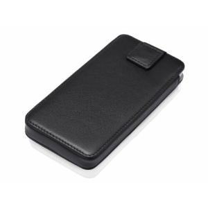 KAVAJサムスンGalaxy S5用レザーケースブラック - 本革製 名刺入れ付き