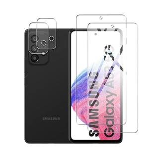 Galaxy A53 5G フィルム + カメラフィルム SC-53C SCG15 Goevce 日本旭硝子素材 ガラスフィルム + レンズ保護 フィルム
