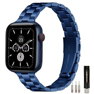 HKTM コンパチブル apple watch バンド 細い帯ステンレス製 アップルウォッチ ベルト調整工具 バンド コンパチブ