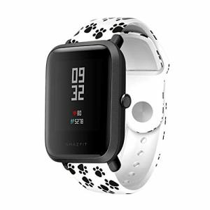 Comtax Compatible with huami Amazfit Bip/Samsung Galaxy Watch 40mm バンド 20mmシリコン製交換ベルトActive Watch/Gear Sport 対応