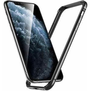 Smoony iPhone 11 Pro Max ケース/iPhone 11 Pro Maxバンパー アルミバンパー レンズ保護 耐衝撃 ストラップホール付き (ア