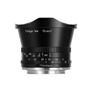 TTArtisan 7.5mm F2.0大口径APS-C魚眼レンズ 倍率 マニュアルフォーカス カメラレンズ forキャノンMマウント M2 M3 M4 M5