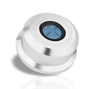 Monosaudioレコードスタビライザー50Hz-HiFiビニールウェイトクランプ11.3オンスターンテーブル 水準器付きソフ