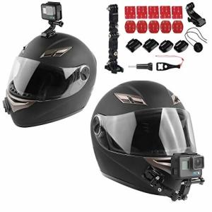 GETON バイク ヘルメット用 アクションカメラ マウント ホルダー アゴ 頭 フルセット 保証書付 ウェアラブル