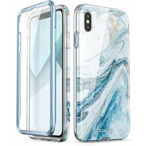 i-BLASON スマホケース iPhoneXS/iPhoneX ケース 液晶内置フィルム付き 全面保護 綺麗なデザイン  (iPhoneXS/iP