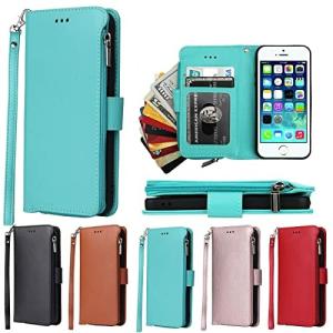 Eastwave アイフォン SE 第1世代 ケース iPhoneSEiPhone 5 iPhone 5s 通用 ケース 手帳型 財布型 背面ICカード コイ