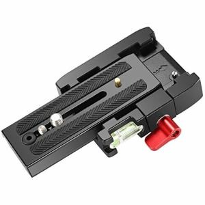 Neewer プロ クイックシュープレートアダプター アルミ合金 1/4"3/8"ネジ付き DSLRカメラカムコーダー三脚一脚用 M