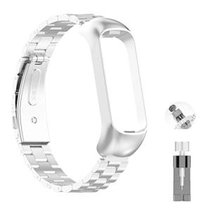 Comtax Compatible For Samsung galaxy fit2-R220 替えベルト 金属ベルト 合金製 腕時計交換バンド ストラップ オシャレ (シ