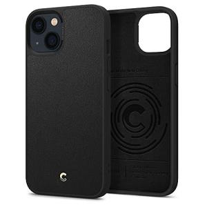 CYRILL by Spigen iPhone 13 用 ケース 6.1インチ レザーTPU ケース ストラップ穴付き 耐衝撃性 米軍MIL規格 衝撃吸収 薄