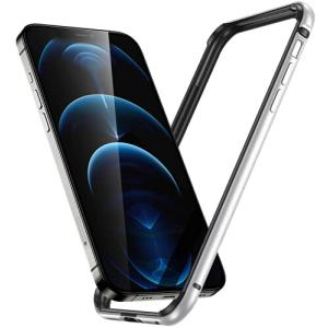 Smoony iPhone13 用ケース / iPhone13 Pro 用 バンパー，アルミバンパー レンズ保護 耐衝撃 ストラップホール付き (ア