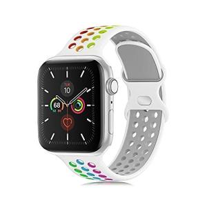 コンパチブル apple watch バンド アップルウォッチ バンド iwatch series 7/6/5/4/3/2/1/SE スポーツバンド 交換用ベルト