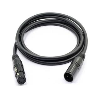 5ピンバランスXLR延長ケーブル パワードスピーカー用XLRコネクター オーディオインターフェース ギター