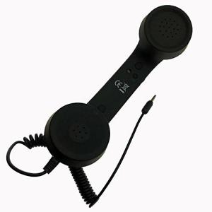 HoneyBB 3.5mm放射線防護携帯ハンドヘルド電話受話器,スマホ 受話器 首に挟める アイフォン アンドロイド レトロ