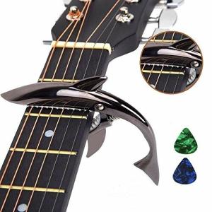 Imelod INMEI亜鉛合金ギターカポサメカーポ アコースティック＆エレキギター用 手触りがよく フレットなし