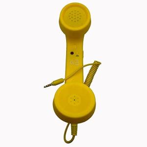 HoneyBB 3.5mm放射線防護携帯ハンドヘルド電話受話器,スマホ 受話器 首に挟める アイフォン アンドロイド レトロ