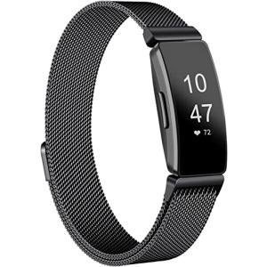 Vanua コンパチブル Fitbit Inspire HR/Fitbit Inspire 2/Fitbit Inspire バンド ベルト 磁気バックル付きの調節可能なステン