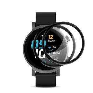 TicWatch E3 フィルム 4H硬度0.1mm TicWatch E3 LCD保護フィルム TPU 日本製素材3D曲面指紋耐性撥油性高