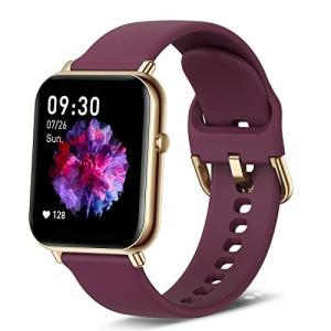 スマートウォッチ フィットネストラッカー 睡眠モニター IP68の防水機能付き1.69インチのタッ