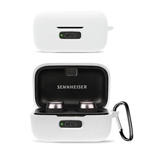 Sennheiser MOMENTUM True Wireless 3 用 ケース 全面保護カバー シリコンケース  カラビナ付き 耐衝撃 防水 防塵 装着