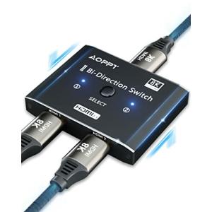 8K HDMIスプリッター HDMI 2.1ウルトラHDスイッチ高速48Gbps双方向一一出スイッチャー 8K @ 60Hz 4K @ 120