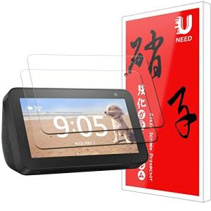 UNEED Echo Show 5 用の フィルム エコーショー5 用の ガラスフィルム 日本旭硝子製 強化液晶保護フィルム ワンタ