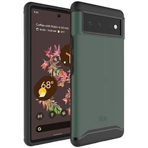 TUDIA Google Pixel 6 ケース 米軍MIL規格 2層保護 耐衝撃性超薄型TPU保護ハード Pixel6 ケース - ハンター