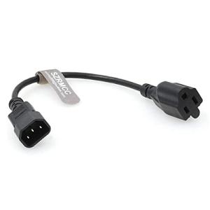 SZRMCC UPSPDU電気機器サーバーIEC320C14からNEMA5-15R 10A250V電源コード延長ケーブル