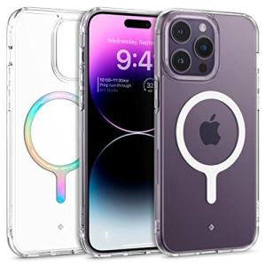 Caseology iPhone 14 Pro Max 用 ケース MagSafe対応 クリア TPU PC オリジナル 透明感 耐久性 カメラ保護 耐衝撃 指紋防止