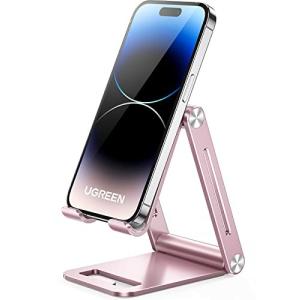 UGREEN スマホスタンド 卓上 スマホホルダー アルミ製 携帯スタンド スマフォスタンド 角度調整可能 折りたた
