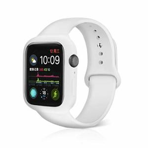 NN.ORANIE for Apple Watch 6/SE/5/4 40mm バンド 保護ケース 一体式 アップルウォッチ ケース シリコン製バンド 柔らかい