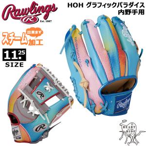 野球 軟式用 グローブ Rawlings ローリングス HOH グラフィックパラダイス 内野手用 GR4HGN62｜diamond-sports