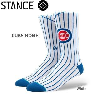 野球メジャーリーグ コラボ メンズ ソックス スタンス STANCE CUBS HOME 靴下 ベースボール メール便配送