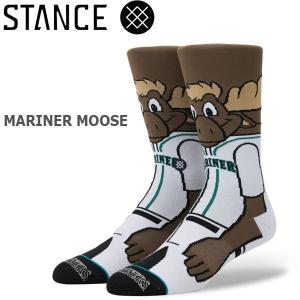 野球メジャーリーグ コラボ メンズ ソックス スタンス STANCE MARINER MOOSE 靴下 ベースボール 