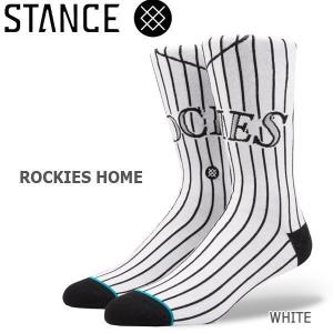 野球メジャーリーグ コラボ メンズ ソックス スタンス STANCE ROCKIES HOME 靴下 ベースボール メール便配送｜diamond-sports