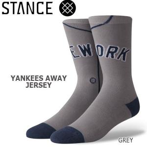 野球メジャーリーグ コラボ メンズ ソックス スタンス STANCE YANKEES AWAY JERSEY 靴下 ベースボール 