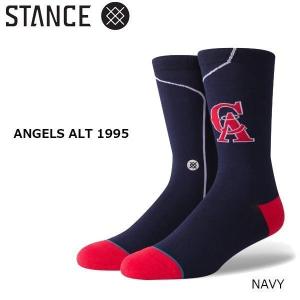 野球メジャーリーグ コラボ メンズ ソックス スタンス STANCE ANGELS ALT 1995 靴下 ベースボール 