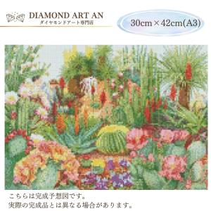 AM-426 ダイヤモンドアート 花 多肉 刺...の詳細画像1