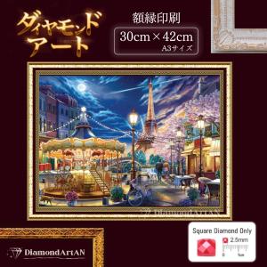 AM-255 ダイヤモンドアート 風景 額縁印刷 四角 手芸 画材 初心者知育