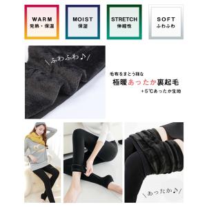 裏起毛 レギンス パンツ タイツ 極暖 レディ...の詳細画像1