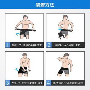 股関節サポーター 医療用 効果 左右兼用 スポ...の詳細画像4