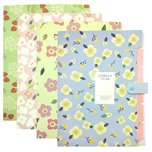 MinniLove A4 ファイルケース 多層書類袋 オルガンフォルダ 書類整理袋 領収書入れ ファ...