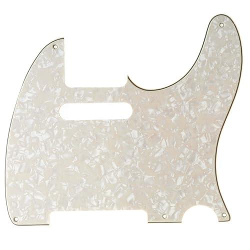 Musiclily 5穴 アメリカン/メキシコテレキャスター用ピックガード、4プライパーチメントパー...