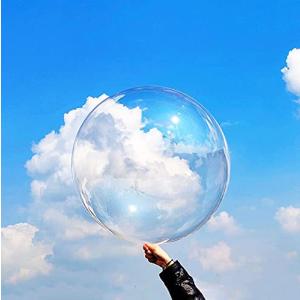 LEISURE CLUB 透明バルーン 風船 50個入り ボボバルーン クリア フラワー 花 ビニール製 広口 bobo balloon バレンタイン