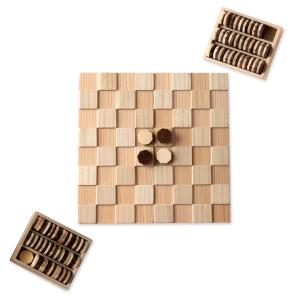 ヒノキとデニムのリバーシ 木製品 日本製 ハンドメイド 記念品 ゲーム