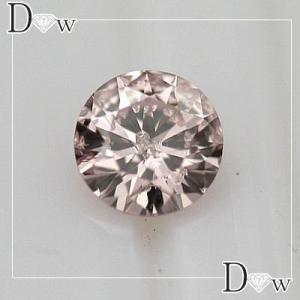 全国宝石学協会鑑定書付 ピンクダイヤモンド 0.136ct : ダイヤピアス 