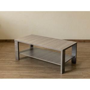 木目調センターテーブル ローテーブル 幅100cm 奥行50cm アンティークブラウン 収納