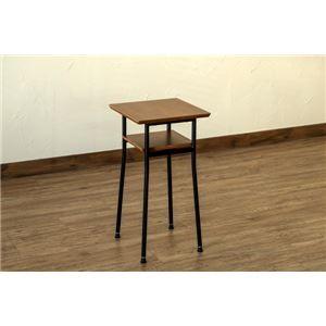 サイドテーブル センターテーブル ウォールナット ミニタイプ 幅30cm アジャスター スチール製脚 棚